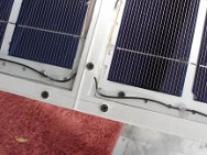 DIY SOLAR L Run connecting wires through vent holes