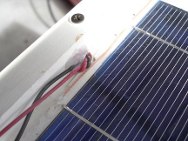 DIY SOLAR N Knot the wires for strain relief