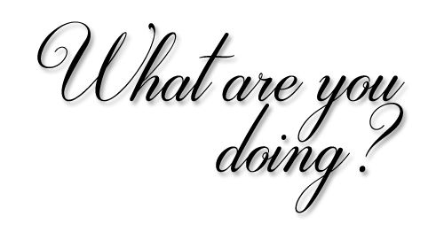 what are you doing?