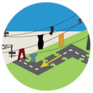 Power cables one day used for hanging up washing