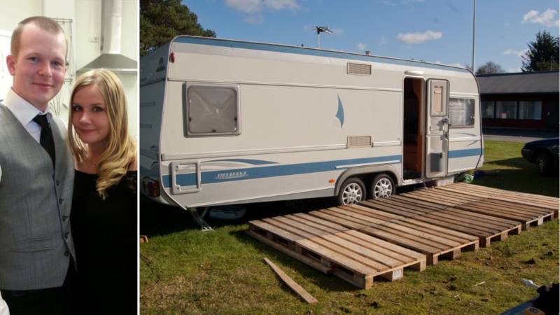 Loving Couple Caravan Adventure