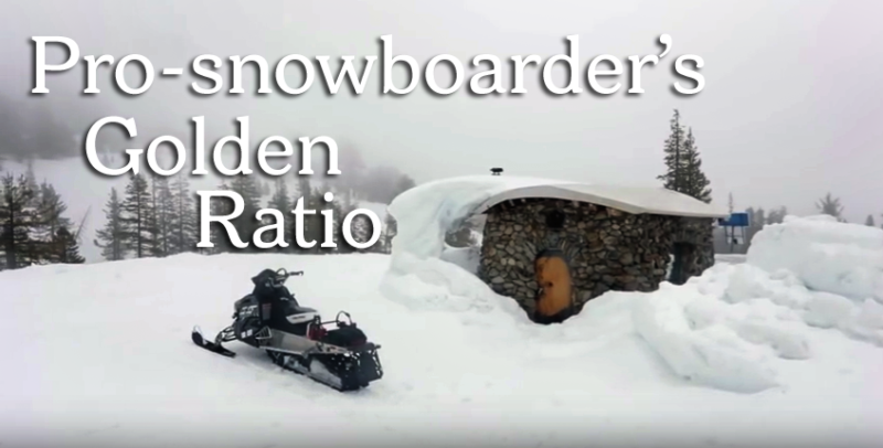Prosnowboarder’s golden ratio