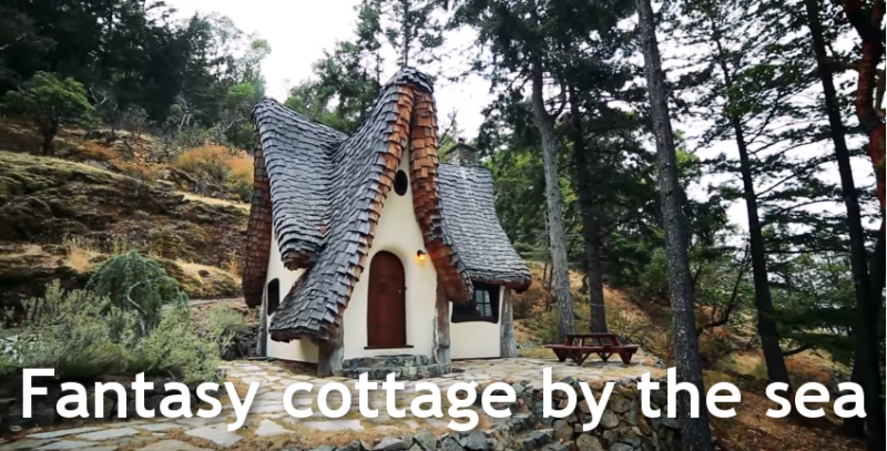 Fantasy cottage by the sea