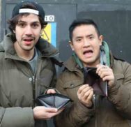 Ben and Danny with empty wallets