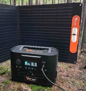 Energy Storage+Power: Off-Grid 1000Watt battery + 400W high efficiency solar